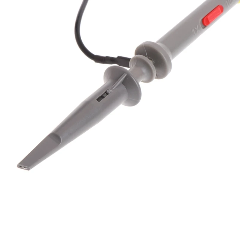 

MasTech 1X 10X P6100 100MHz High Precision Oscilloscope Probe Alligator Test Clip with Adjustable Attenuation Rate