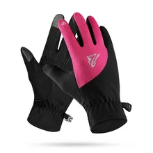 1 пара унисекс перчатки для катания на лыжах Зимние перчатки для сноуборда, лыж с сенсорным экраном флисовые водонепроницаемые мотоциклетные MTB велосипедные перчатки полный палец