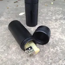 Водонепроницаемый Открытый Кемпинг супер сильный CNC аварийный первой помощи выживания таблетки бутылка Кемпинг EDC Танк коробка сигареты спички AH0