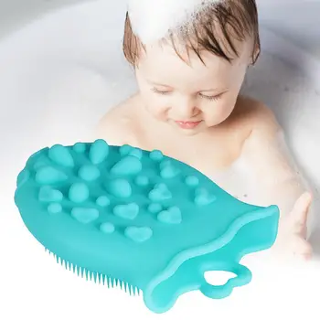 

Cute Fish Pattern Baby Hair Brush Soft Silicone Massage Bathing Shower Brush Infant Baby Care Cleaning Tool