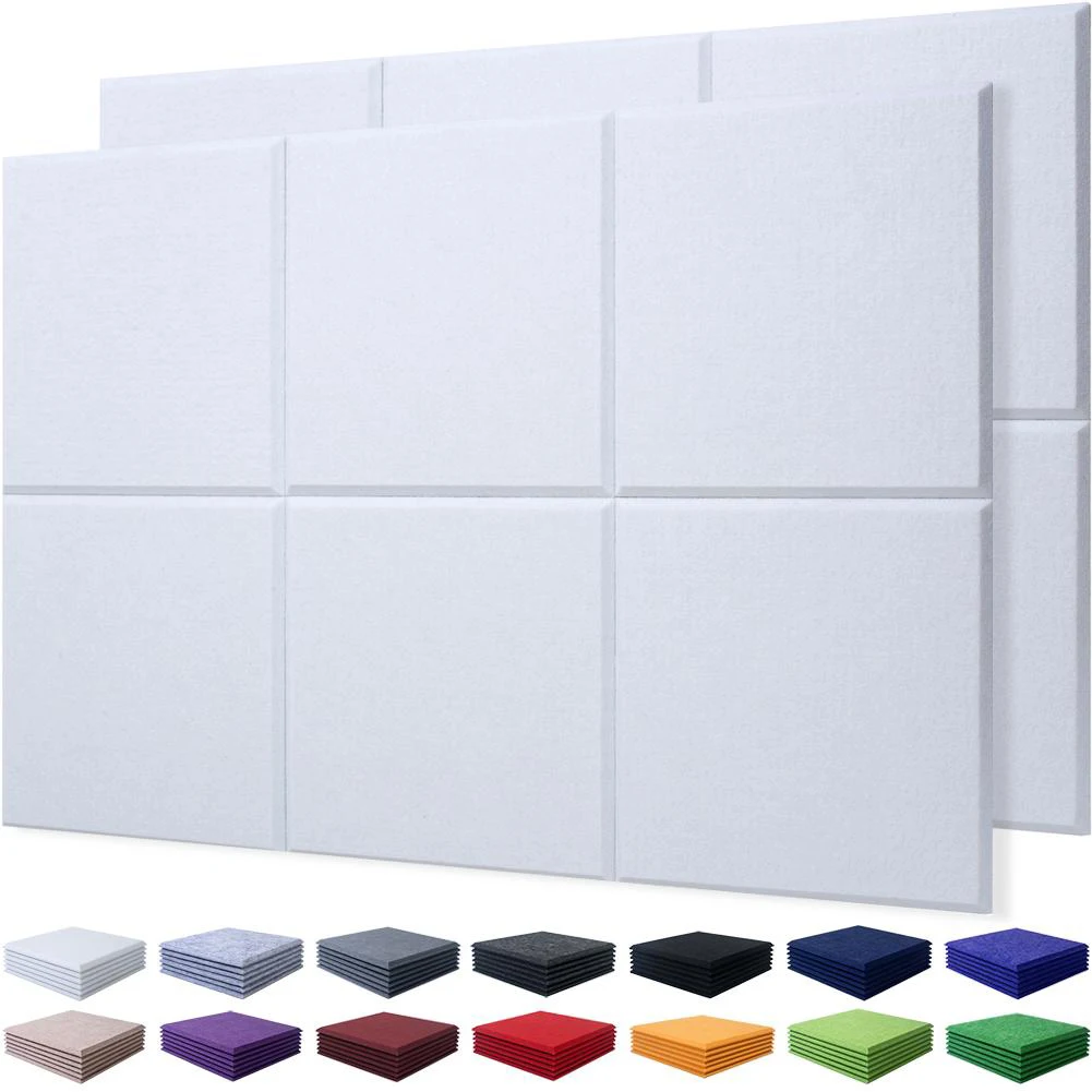Sound Proof Wall Panels 6 Pcs Acoustic Stickers Soundproofing Home Studio Noise Insulation Deco Door/Bedroom Accessories