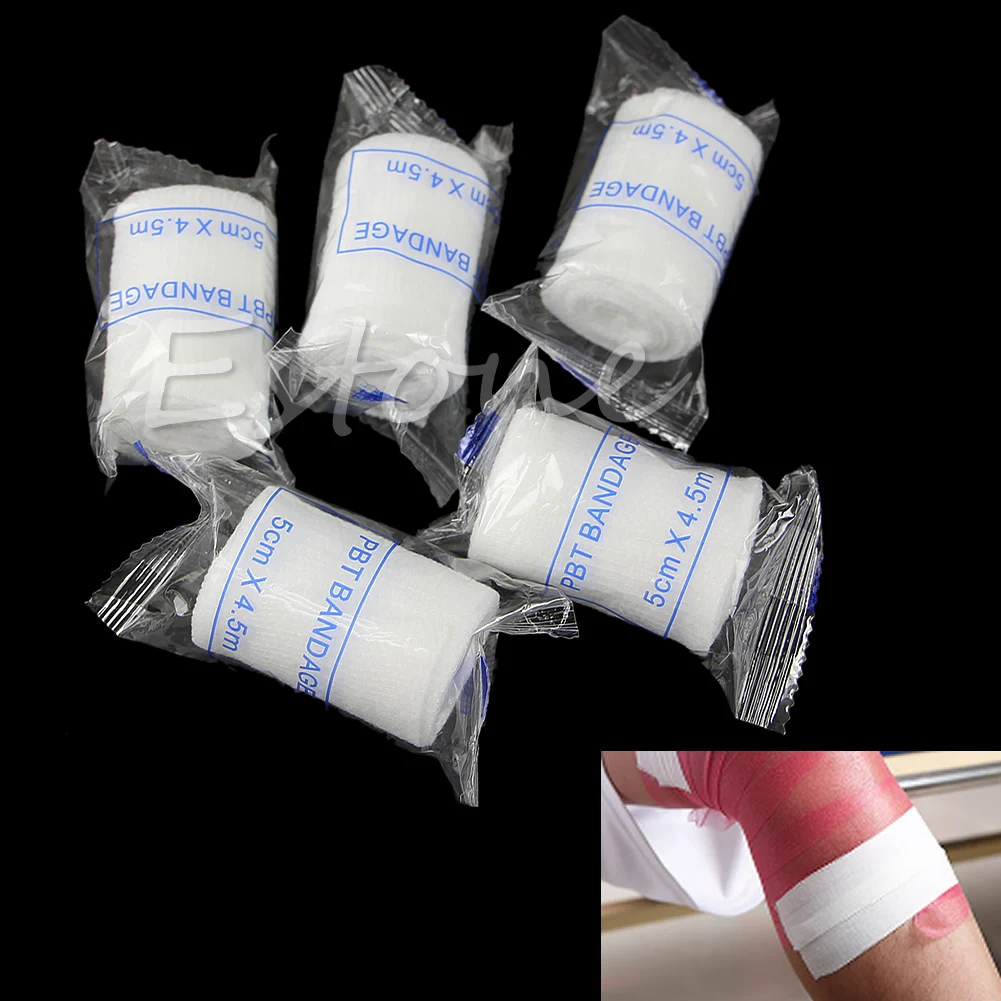

5Pcs Pro Elastic Adhesive Stretch Bandage Gauze by the Roll Clean Medical