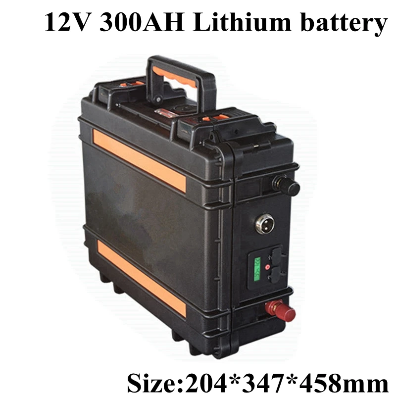 

12V 300Ah Lithium Li Ion Battery Pack for Motor Home Camper Caravan Autocaravana Solar System Solar Panel+20A Charger
