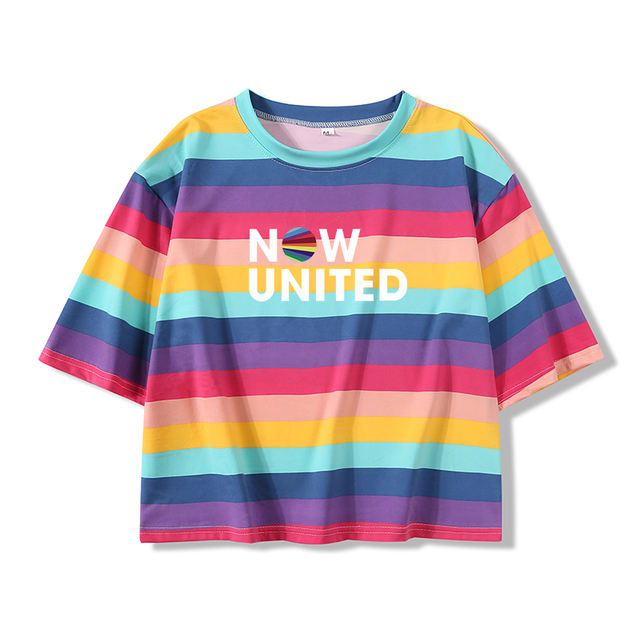NOW UNITED CROP TOP T-SHIRT (4 VARIAN)