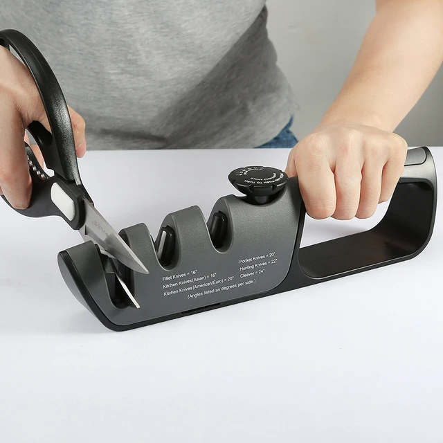 New Arrival Knife Sharpener Angle Adjustable 3 Stages Scissors