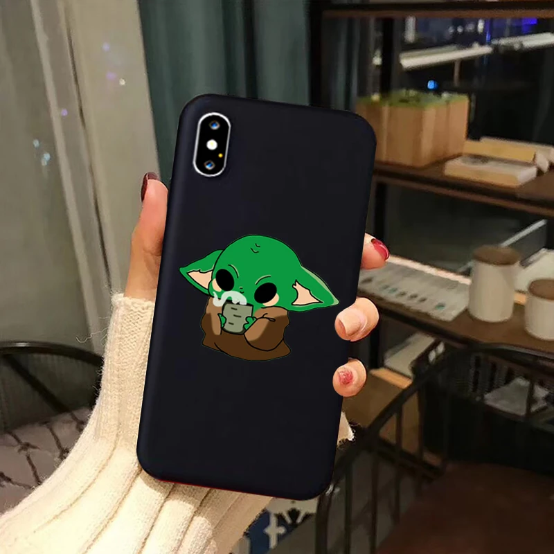 Роскошный детский чехол для телефона Yoda для iPhone X, XR, Xs Max, 11, 8, 7, 6 Plus, 6 S, 5S, SE, мягкий силиконовый чехол, Звездные войны, мандалор