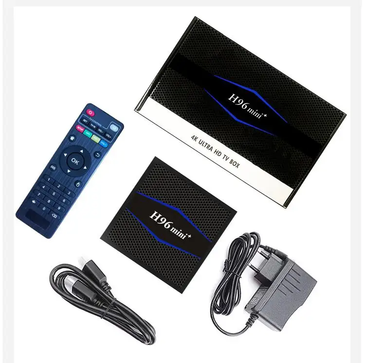 Android 7,1 ТВ приставка Amlogic S905W четырехъядерный 2 Гб 16 Гб WiFi Bluetooth 4,0 H96 мини H.265 HD 4K телеприставка R25