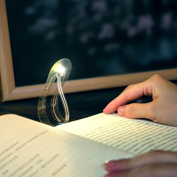 

Mini portable led label book light button battery bookmark led reading light ultra-thin pocket led night light