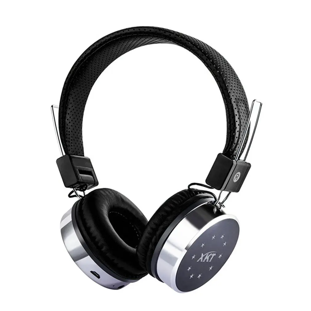 P60 Wireless Headphones Bluetooth Headphone 24 Hours Working Time 7 Color LED Light Support TF Card For Mobile phone PC TV