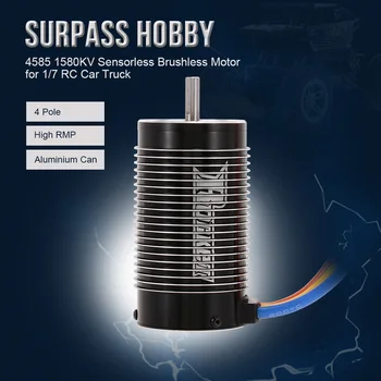 

SURPASS HOBBY 4585 1580KV RC Sensorless Brushless Motor for 1/7 RC Car Truck Parts