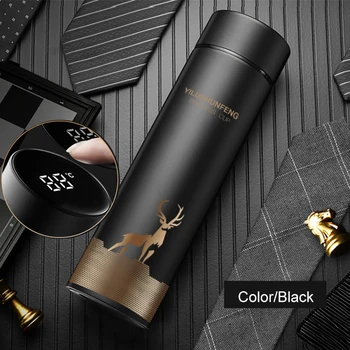 

Mug Office Travel Drinking Cup Vacuum Insulated 500ml Coffee Stainless Steel Thermos Luminous Water Bottle Termos