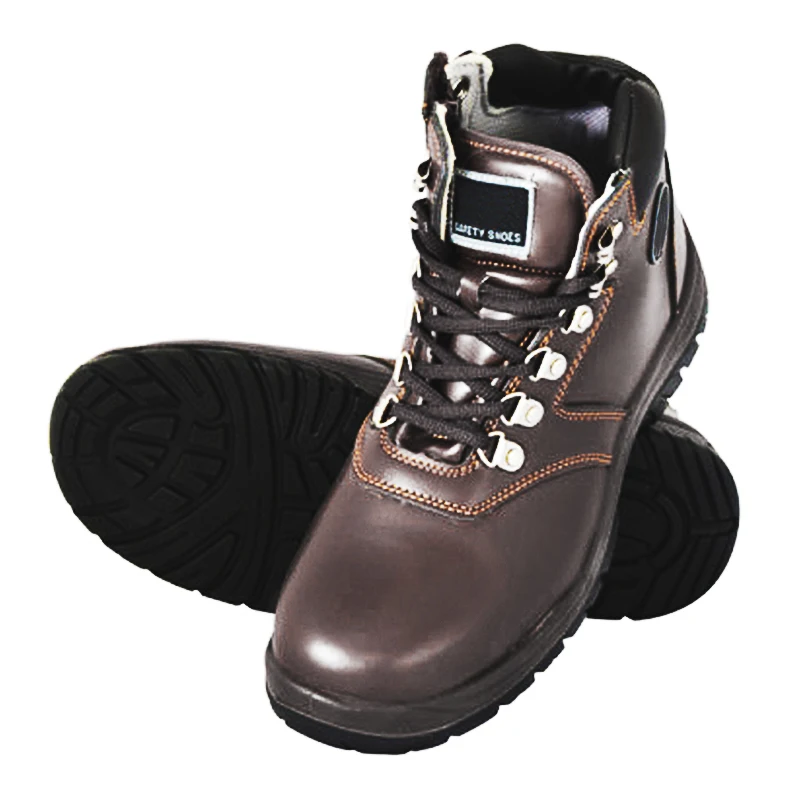 

Plus Size Work Safety Boots Leather Outdoor Cap Steel Toe Stab-resistant Indestructible Men Safety Shoes