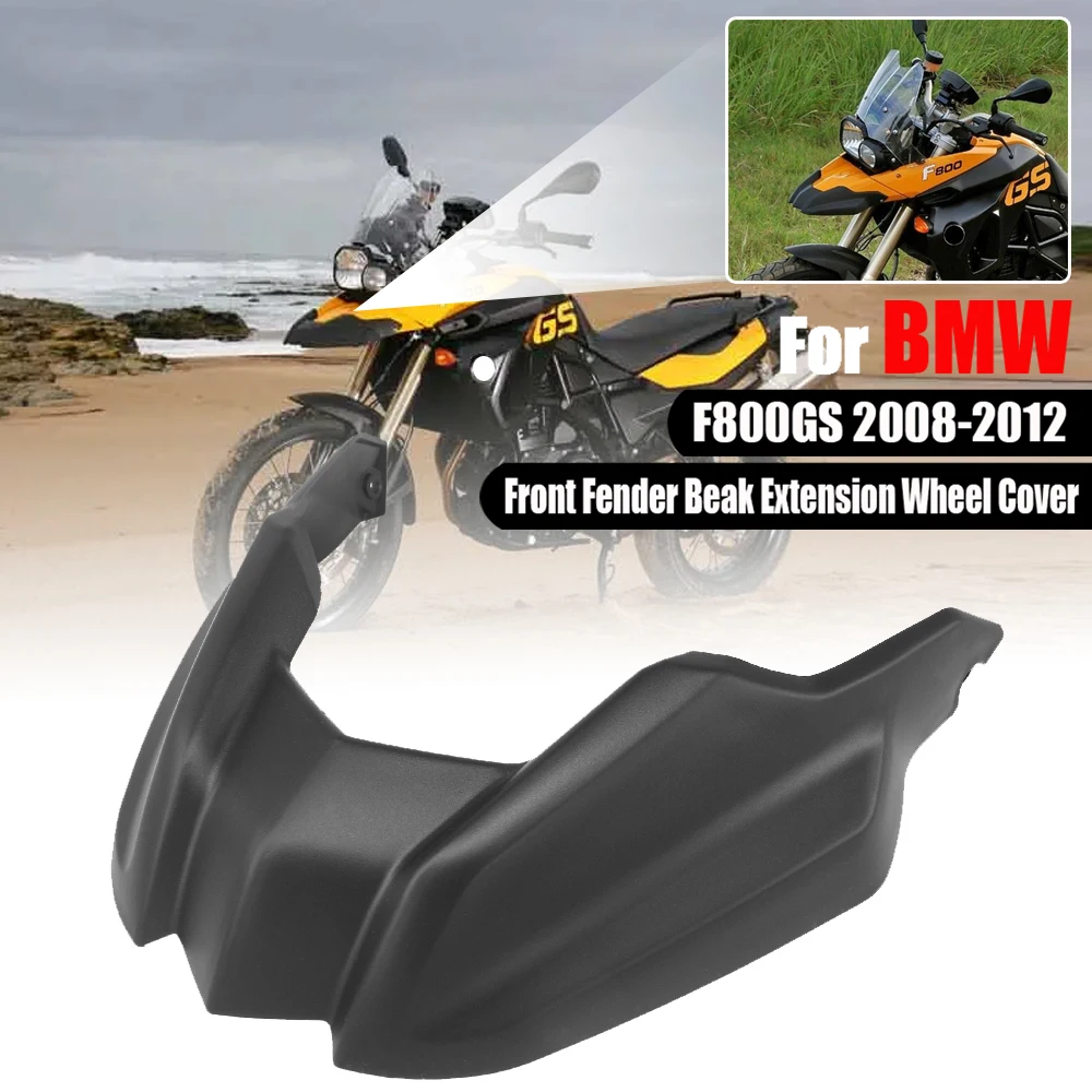 Motorcycle Front Fender Beak Fairing Cowl Extension Wheel Extender Cover For BMW F800GS F 800 GS F800 2008-2012 F650GS 2008-2013