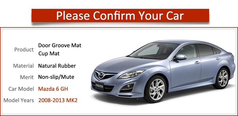 Автомобильный гаджет коврик для Mazda 6 2008 2013 GH MK2 2009 2010 2011 2012 аксессуары седанов