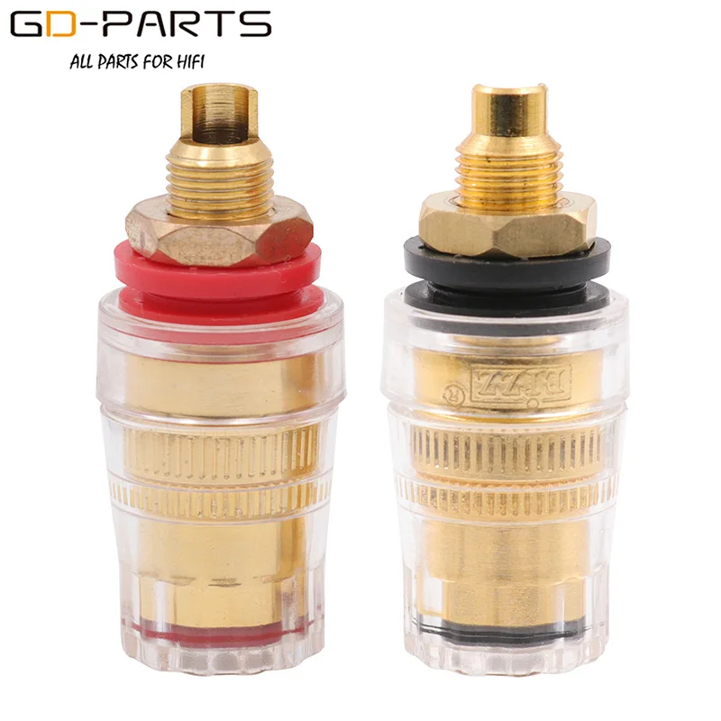 EZ-304-2PCS EIZZ высокого класса 24 к позолоченные латунные клеммы разъем для Hifi динамик аудио видео ТВ CD AMP Панель шасси крепление - Цвет: EZ-304-2PCS