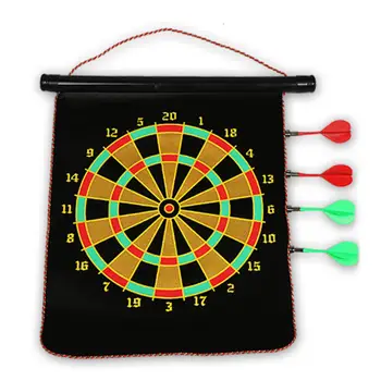 

Mounchain 12 Inches Magnetic Dart Board Darts Suit Double Sided Flocking Dartboards Darts Plate of Safety Dart Safety Game