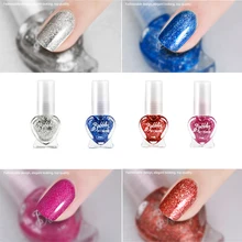 Givenone 5 пилка для ногтей красочный голографический лак для ногтей на водной основе сияющий блеск Отшелушивающий блеск лак для ногтей 60s сушка