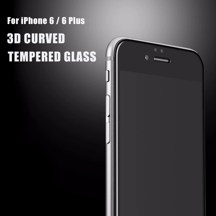 Для iPhone 6 6s Plus 7 8 Plus полноразмерный чехол цветной 3D изогнутый закаленное стекло протектор экрана 3D Передняя защитная пленка