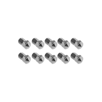 

10Pcs/lot M6 Nozzles V5 V6 Metal Nozzle 0.2/0.25/0.3/0.4/0.5/0.6/0.8/ 1.0mm For 1.75mm/3mm Filamnet 3D Printer Parts