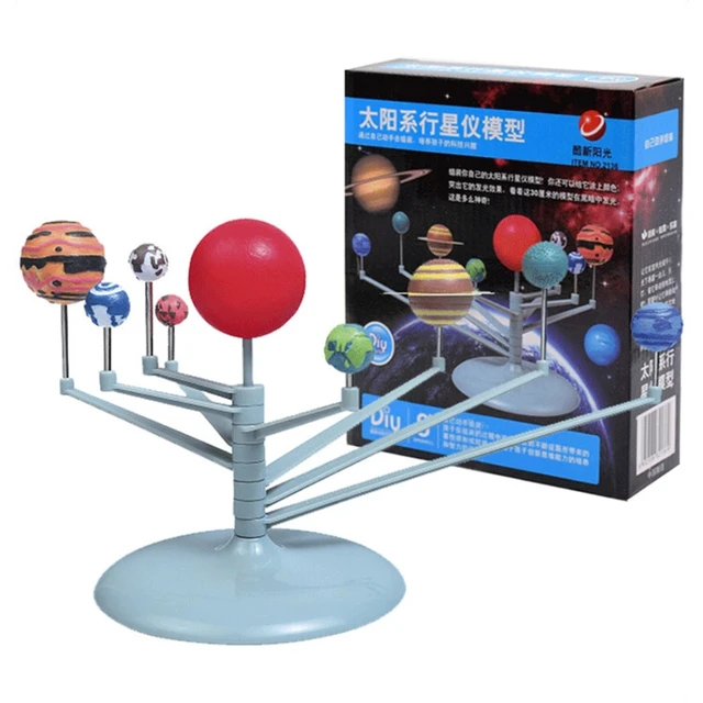 New 1 Set Nine Planets Model Science Diy Assembly Parent-Child Interactive Planetarium Toy Child Intelligence Development 2