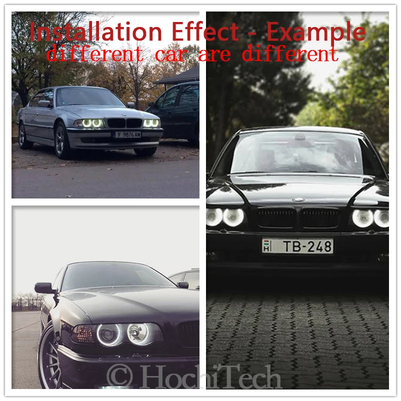 Kit Angel Eyes CCFL Nero Per BMW E36, E46, E53, E83 - Inverter E Lampade 12V Ricambio - Foto 11