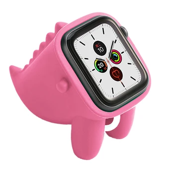 

For Apple Watch Holder Cute Dinosaur Shape Silicone Concise Bracket Anti-slip Durable Holder