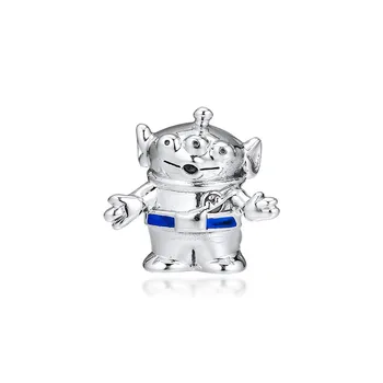 

2019 New Cartoon Toy Story Alien Design Charm Beads for Jewelry Making Women Silver 925 Jewelry DIY Beads for Charms Bracelets