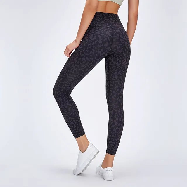 US $23.90 Women High Waist Printed Color Yoga Nakedfeel Squatproof Leggings Tummy Control Workout Running le