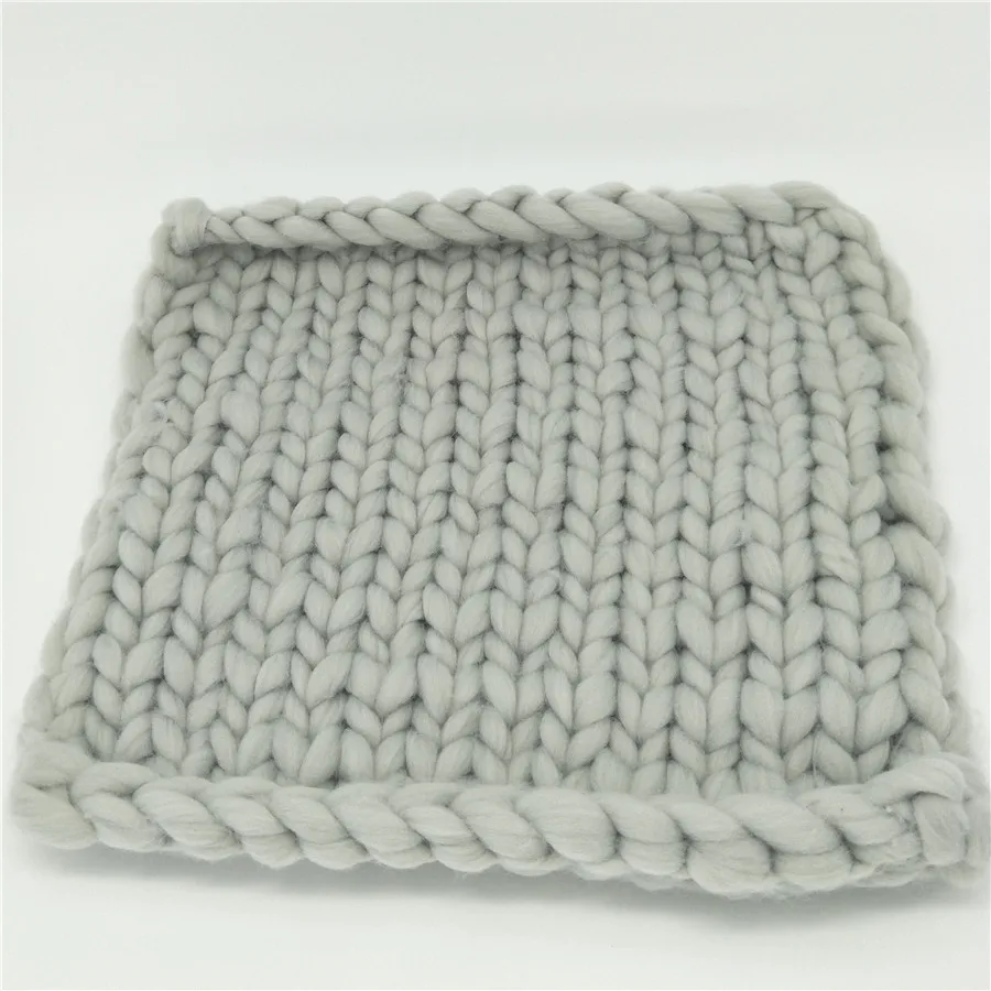 Cobertor da Fibra Acrílica de Artesanato Grosso Cobertor Cesta Stuffer Filler Bebê Recém-nascido Recém-nascidos Fotografia Fundo 40*35cm Fio 5 High Quality Mamãe e Bebê