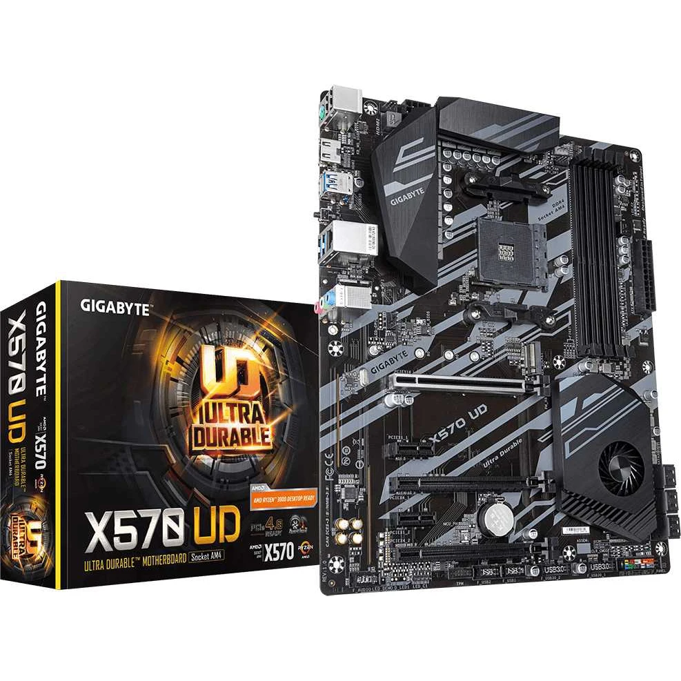 Материнская плата Gigabyte X570 UD Soc-AM4 AMD X570 4xDDR4 ATX AC`97 8ch(7.1) GbLAN RAID+HDMI