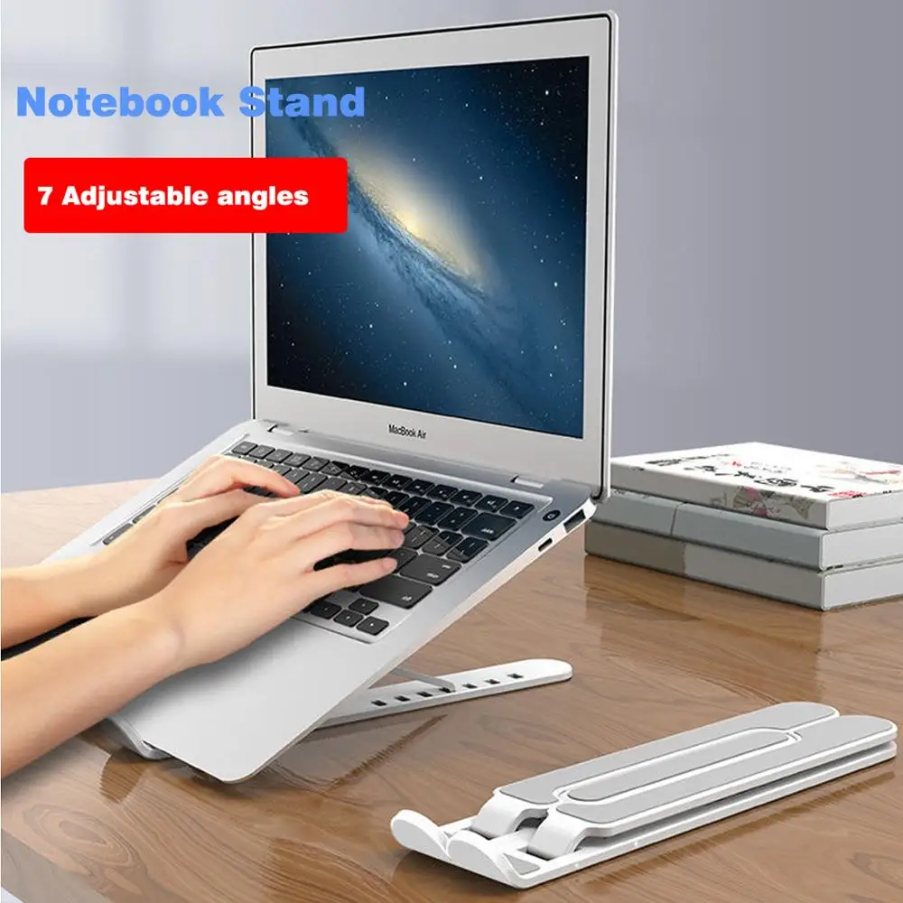 

Adjustable Laptop Stand Foldable Support Base Notebook Stand Holder For Macbook Pro Air HP Lapdesk Computer Cooling Bracket New