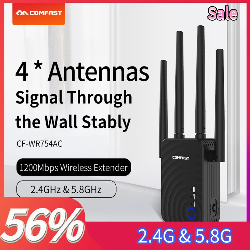Comfast CF-WR754AC Wi-Fi ретранслятор Wifi расширитель беспроводной маршрутизатор усилитель