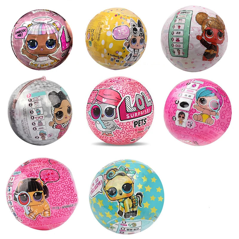 

LOL SURPRISE dolls DIY lols dolls Ball kids Puzzle surprise toys lol Capsule dolls girl toys surprise egg blind box