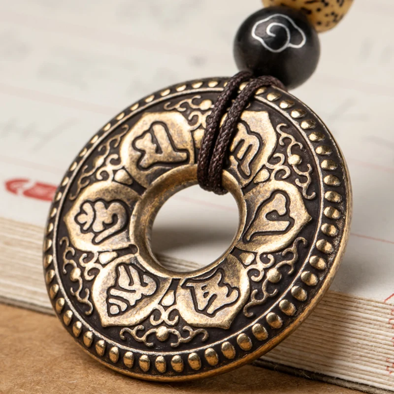 brass mantra luky ring rope pendant (3)