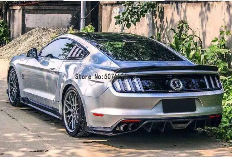 Для Ford Mustang GT350 спойлер высокая твердость и качество ABS Материал Задний Багажник крыло спойлер