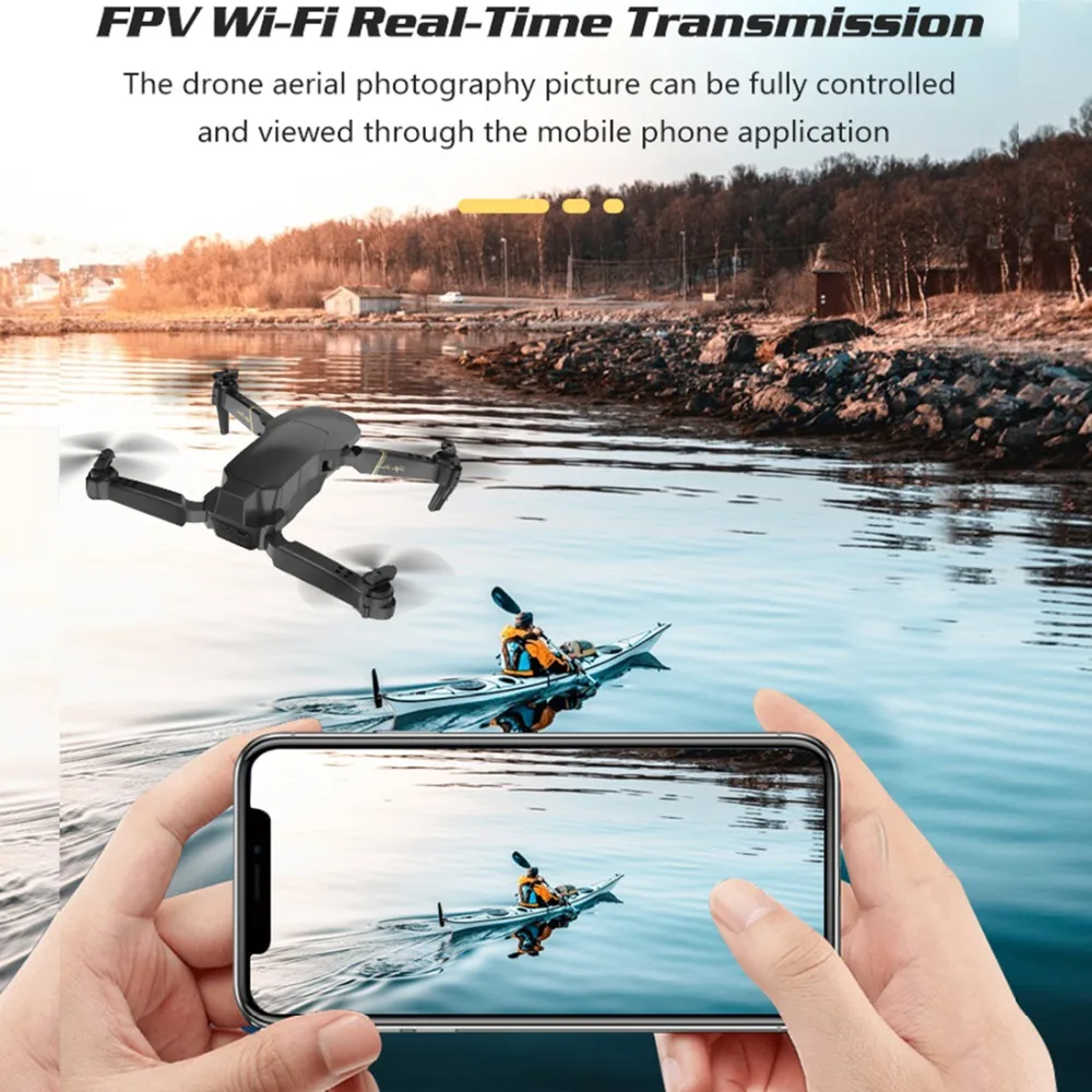 Global Drone GD89 wifi FPV 1080P HD камера складной Радиоуправляемый Дрон с режимом удержания высоты RC RTF Квадрокоптер самолет