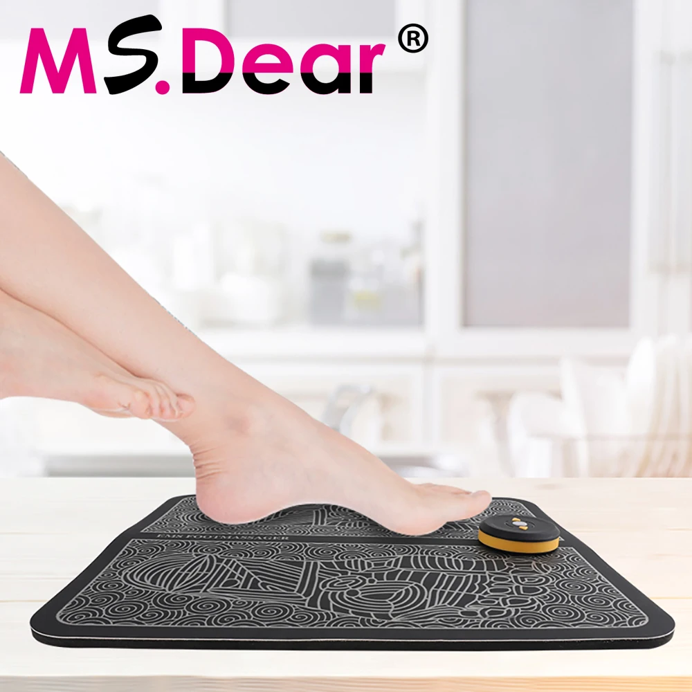 EMS Foot Massage Electric Intelligent Pulse Acupuncture USB Charging Improve Blood Circulation Relieve Ache Pain Health Care | Красота и