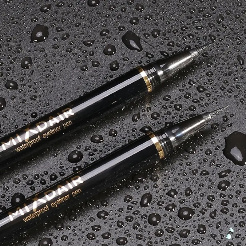 Silky Liquid Eyeliner Pen Black Long Lasting Eye Liner Pencil Waterproof Eyeliner Smudge-Proof Cosmetic Beauty Makeup