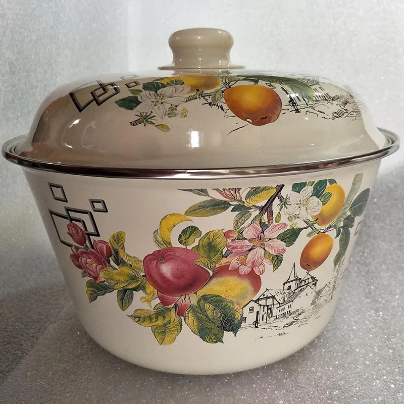 Enamel tableware basin for food wash vegetable soup