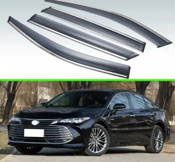 

For Toyota Avalon XX50 2018, 2019, 2020 Plastic Exterior Visor Vent Shades Window Sun Rain Guard Deflector 4pcs