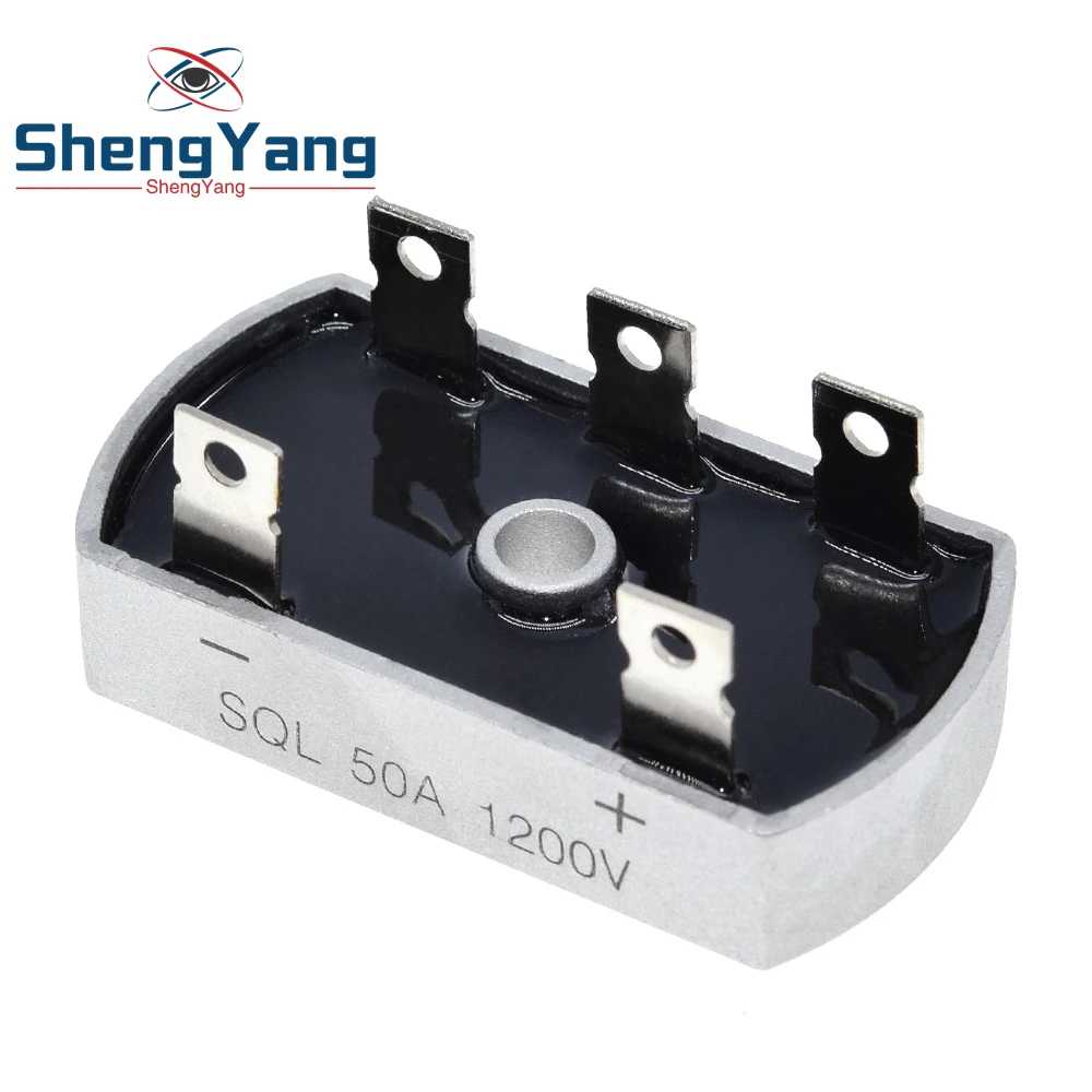 50A 1200V Aluminum Metal Case 3 Phase Diode Bridge Rectifier 50Amp SQL50A Module diode bridge rectifier electrical rectifier diodes rectifier diodes electrical diodes