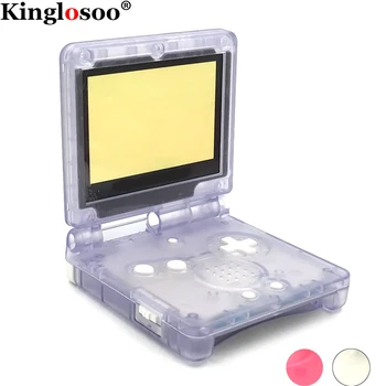 

DIY Clear Houisng noctilucence rubber pad for Game Boy Advance SP screen lens shell case buttons for GBA SP 8 Colors