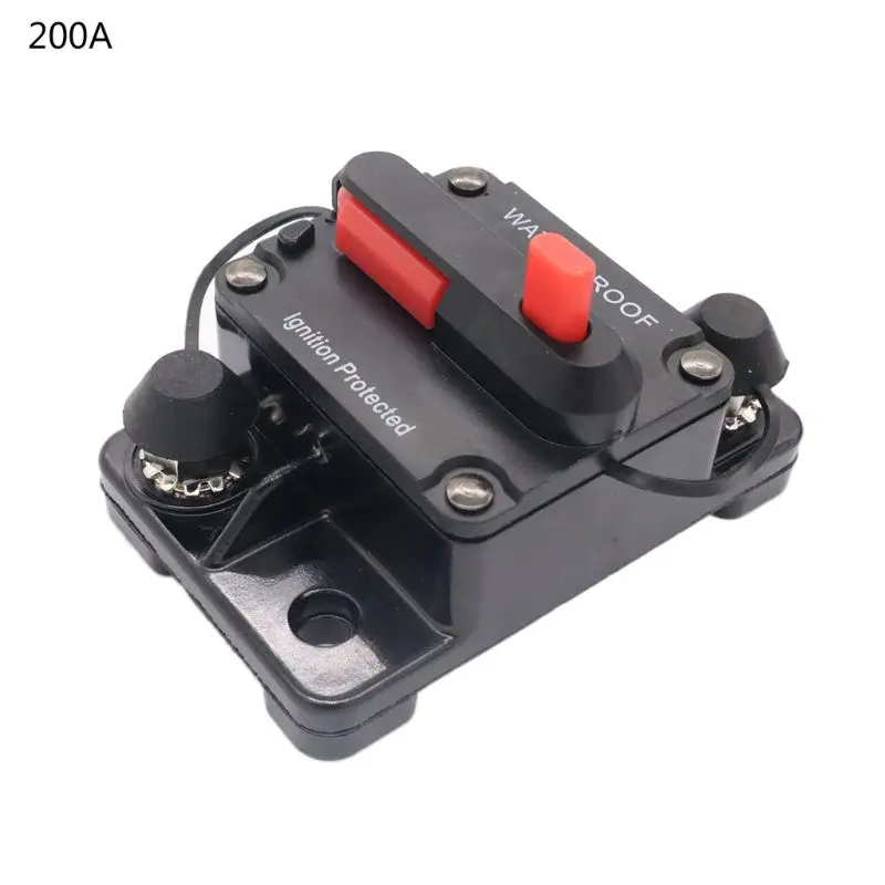 

DC12-32V Circuit Breaker Replace Fuse Holder 50-200A Car Speaker Resettable Fuse