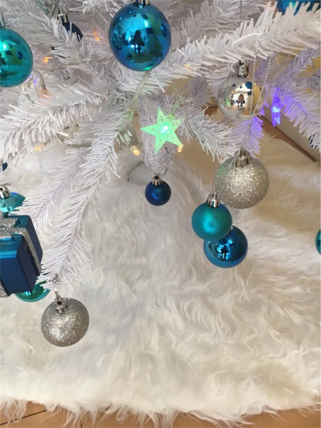 Рождественская елка плюшевая юбка украшение для счастливой рождественской вечеринки Рождественская елка S