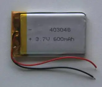 

Free ship 1pcs 403048 3.7v 600mah polymer lithium li-po battery for MP3 GPS recorder psp power bank camera