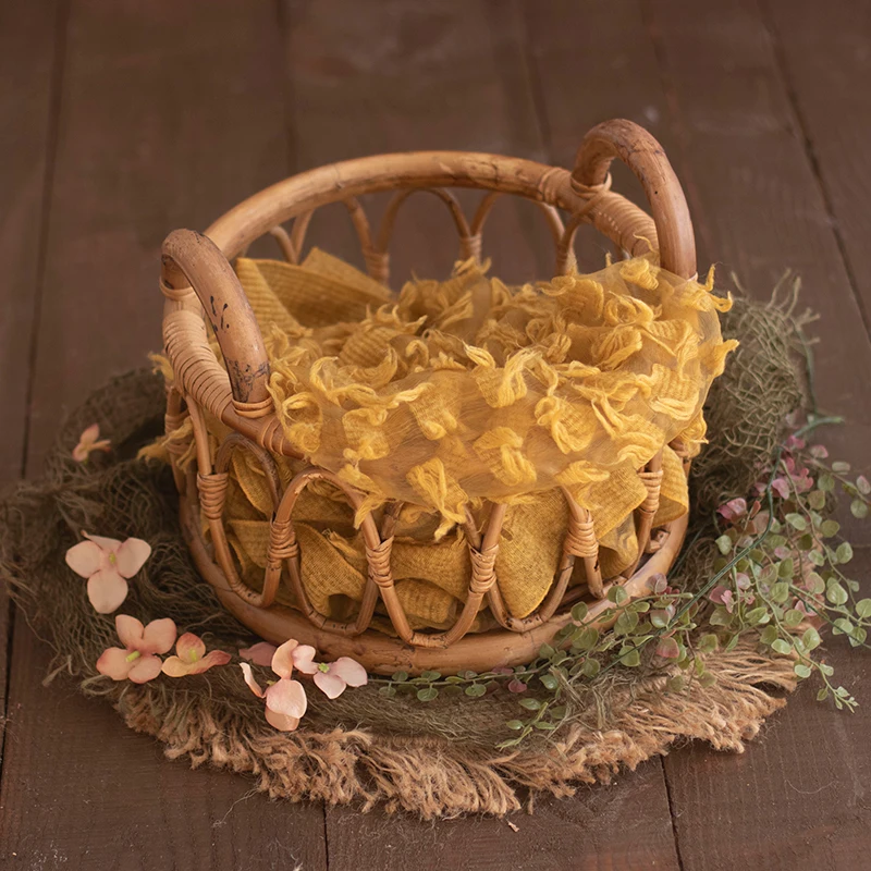 Newborn photography props feather cluster wrapping cloth packing cloth wrap baby photo children colorful blankets