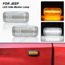 2Pcs LED Side Marker Light Turn Signal Lamp For Jeep Grand Cherokee Patriot Compass Commander Liberty Chrysler 200 300 Sebring