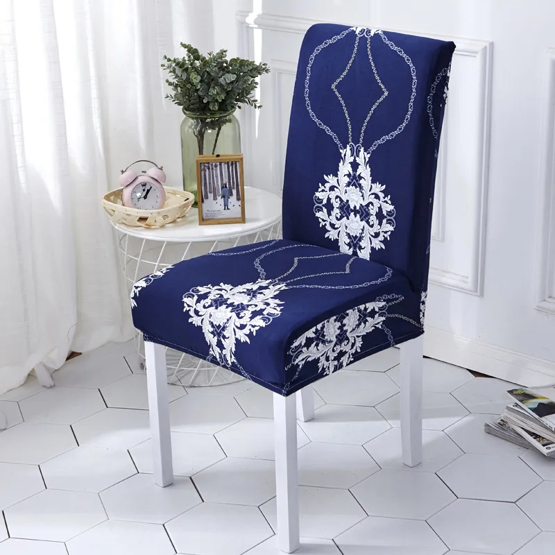 Кухонный чехол для кресла спандекс большой эластичный стрейч нарукавник чехлы для стульев Рождественский подарок товары для дома моющиеся - Цвет: Color 10