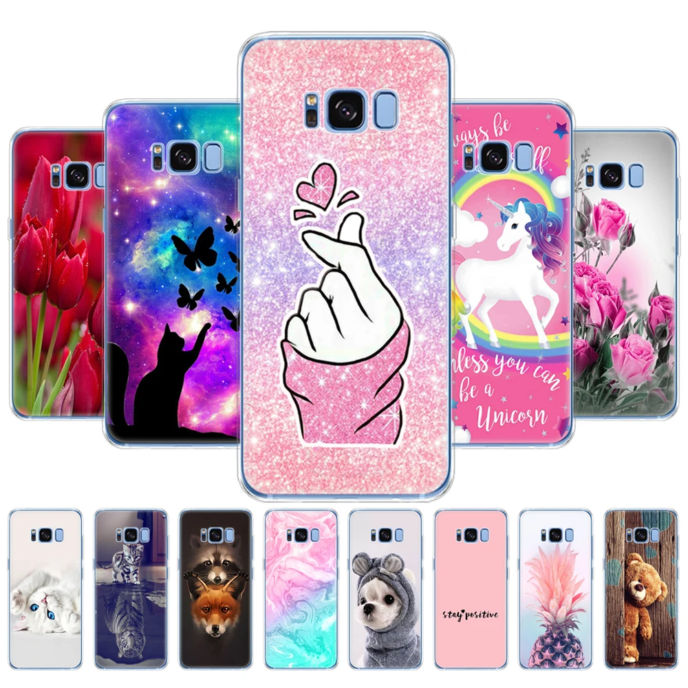 Per Samsung Galaxy S8/S8 Plus Custodia In Silicone Verniciato Morbido Tpu Cover Posteriore Per Samsung S8/S8 Plus Protezione Completa Paraurti Coque