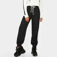 Женские спортивные штаны с карманом, модные повязки с высокой талией, повседневные штаны для бега и бега, спортивные штаны для